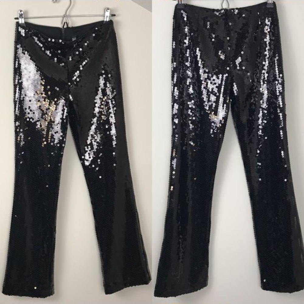 Laundry by Shelli Segal sequin Flare Pants